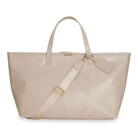 Katie Loxton Celine Faux Large Croc Purse Oyster